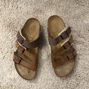 Birkenstock Brown Triple Strap Sandal